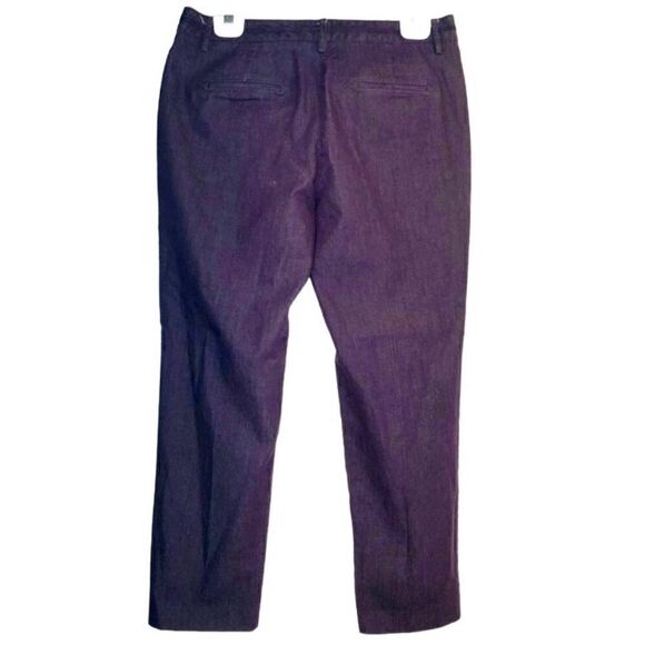 Larry Levine Dressy Ankle Length Jeans in Purple Women’s 10 - Picture 3 of 7